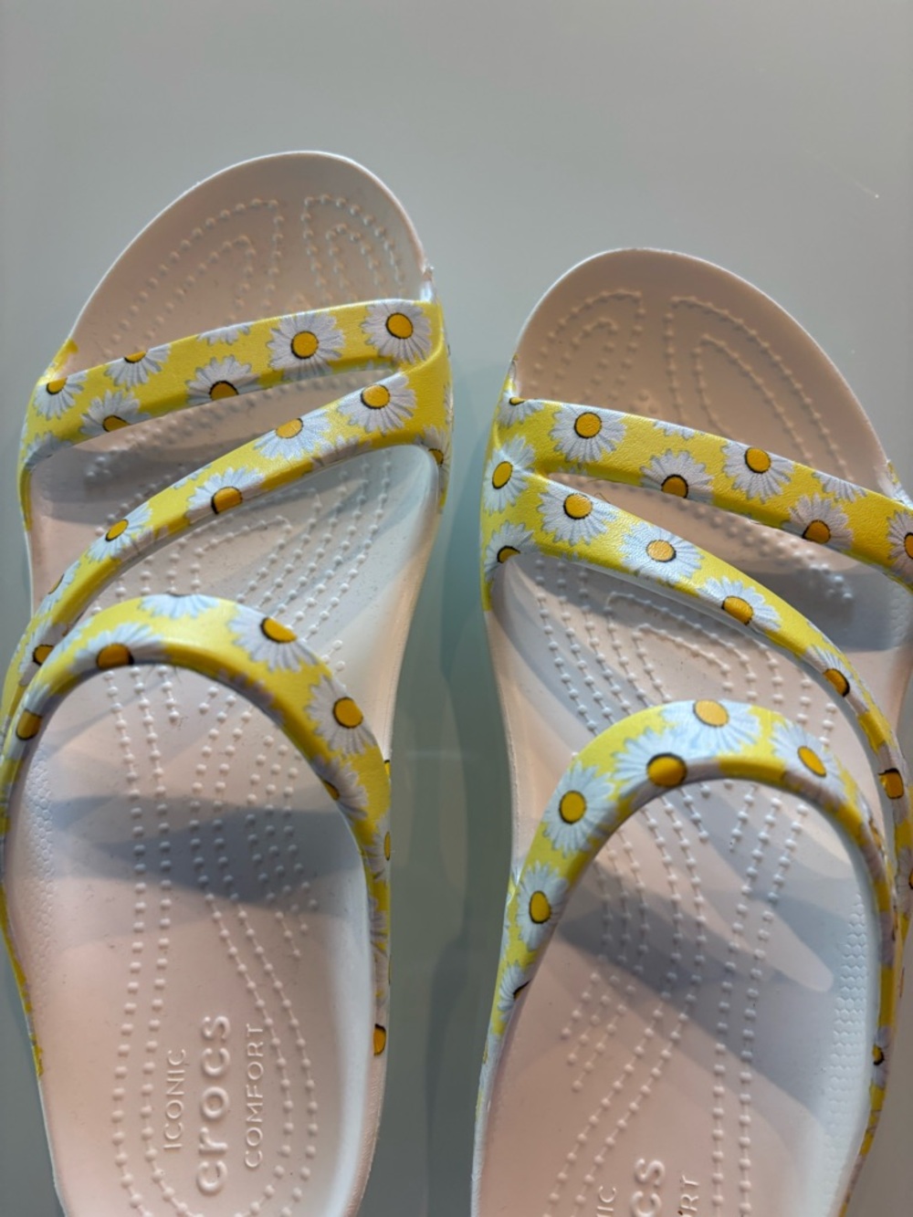 Crocs Daisy Print Sandals, 7 - Picture 6 of 8